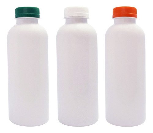 765 Frascos Plástico Branco Pet 500ml Tampa Rosca Lacre Det - Imagem 2