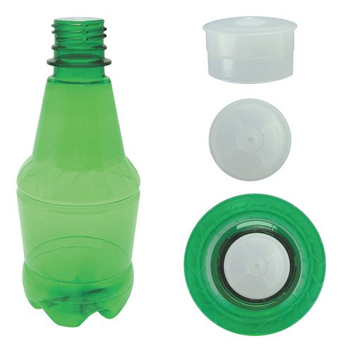 18 Frasco Verde Pet 300ml Aromatizante Tampa Batoque Gr2 - Imagem 4