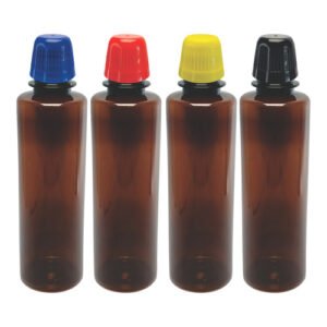 216 Frascos Plásticos Âmbar Pet 250ml C/ Tampa Dosadora Cos