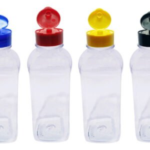 47 Frascos Plástico Cristal Pet 500ml Fliptop C/ Rosca Qua