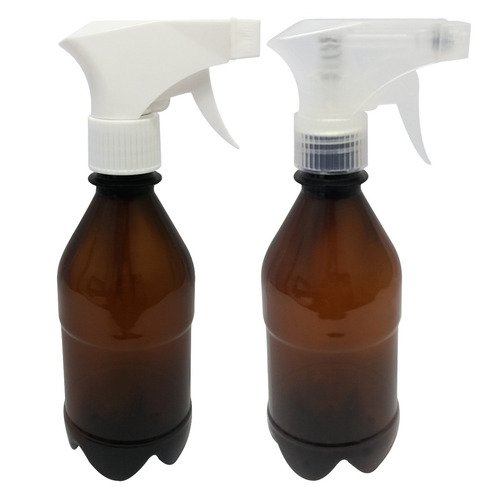 972 Frascos Plásticos Âmbar Pet 350ml Válvula Gatilho Agu