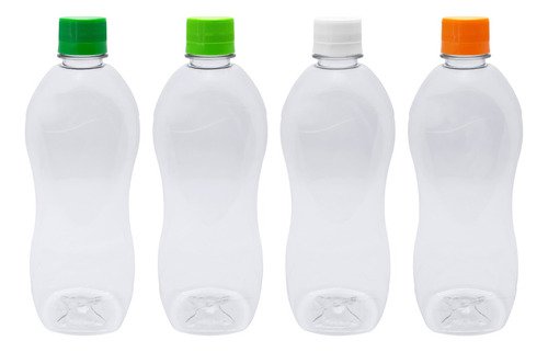 170 Frascos Plástico Cristal Pet 750ml Tampa Rosca Lacre Cat - Imagem 2