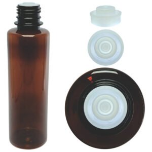 518 Frascos Plásticos Âmbar Pet 250ml Batoque 12 Furos Cos