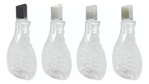 400 Frascos Plástico Cristal Pet 500ml C/ Tampa Disktop Bor