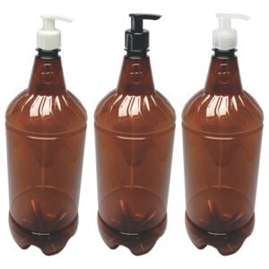 2 Frascos Plástico Âmbar Pet 2l Válvula Bico Pato S Gr2