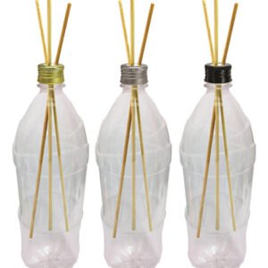 2 Frasco Plástico Cristal Pet 2l Tampa Difusor Vareta Ref