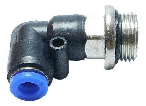 100 Conexão Pneumática Cotovelo Macho Rosca 3/8 X Tubo 6mm - Imagem 3