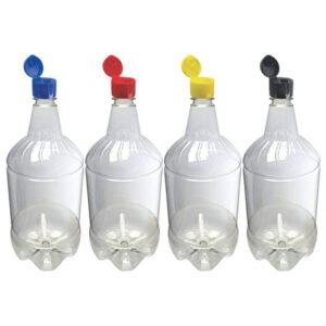 200 Frasco Plástico Cristal 1,5l Tampa Fliptop Batoque Gr2