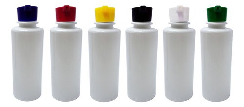 1590 Frasco Plástico Branco Pet 200ml Tampa Rosca 2 Bico Cos - Imagem 2