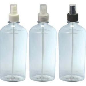 52 Frascos Plásticos Cristal Pet 400ml Válvula Spray S Min