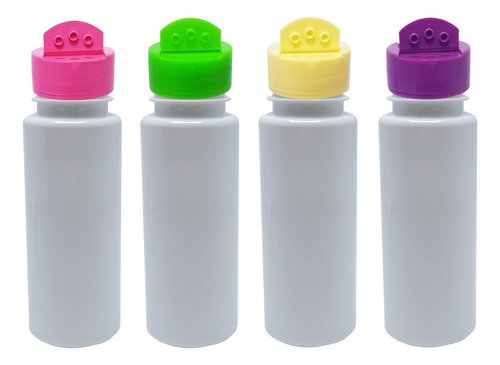 104 Frascos Plástico Branco Pet 200ml Tempero Fliptop Con - Imagem 3