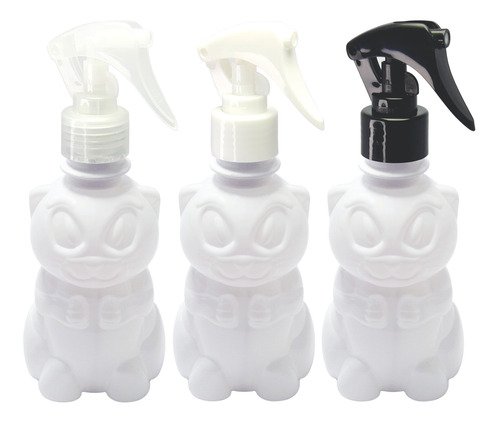 256 Frascos Plástico Branco Pet 300ml Válv Mini Gatilho Zoo
