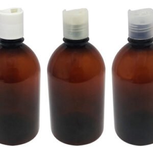 678 Frascos Plástico Âmbar Pet 500ml C/ Tampa Disktop Sab