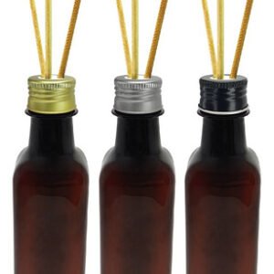 211 Frascos Plástico Âmbar 250ml Tampa Difusor Varetas Aze