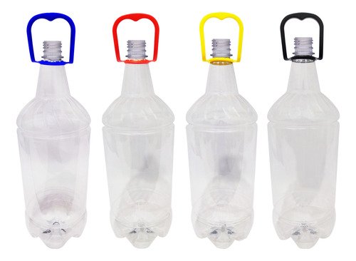 132 Frascos Plástico Cristal Pet 2l Com Alça 2 Dedos Gr2