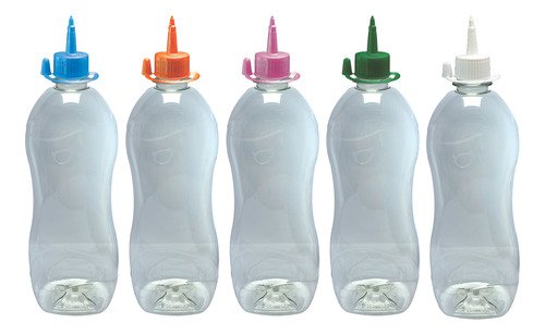 37 Frascos Plástico Cristal Pet 750ml C/ Bico Aplicador Cat - Imagem 2