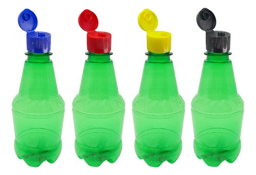 306 Frascos Plástico Verde Pet 300ml Fliptop Batoque Gr2