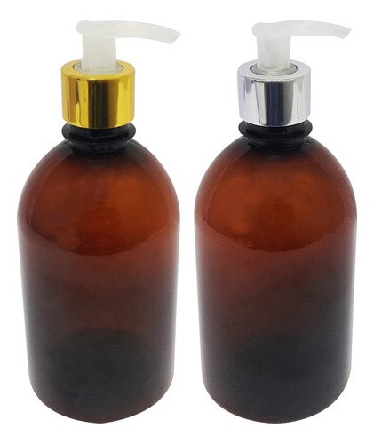 678 Frascos Plástico Âmbar 500ml Válvula Bico Pato L Sab