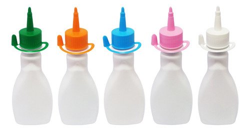 1323 Frascos Plástico Branco Pet 200ml C/ Bico Aplicador Mol - Imagem 2