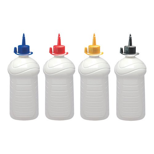 312 Frascos Plástico Branco Pet 1l C/ Bico Aplicador Ama