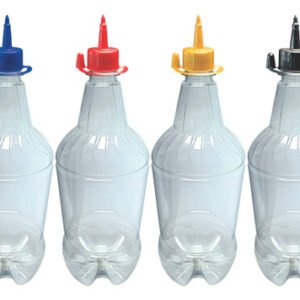 360 Frascos Plásticos Cristal Pet 1l C/ Bico Aplicador Gr2