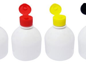 904 Frascos Plástico Branco Pet 300ml C/ Tampa Fliptop Sab