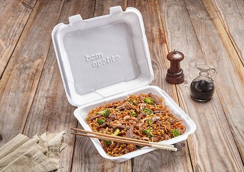 14 Lancheira Branca Isopor 255x235x90mm Bom Apetite Bh102 - Imagem 2