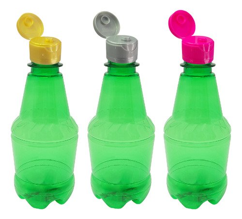 306 Frascos Plástico Verde Pet 300ml Fliptop Batoque Gr2 - Imagem 3
