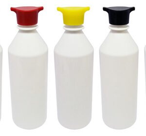 765 Frasco Plástico Branco Pet 500ml Tampa Rosca 2 Bico Cos