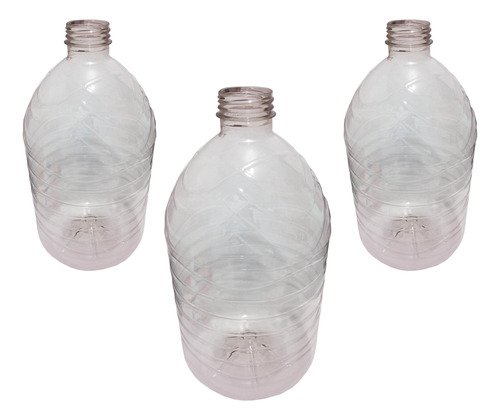 63 Galão Plástico Cristal Pet De 5l Vazio Com Alças 4 Dedos - Imagem 6