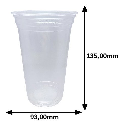 1000 Copos Descartáveis Plásticos Liso Pp Cristal 500/550ml - Imagem 3