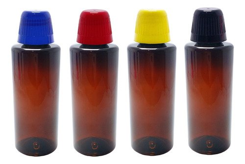 1590 Frasco Plástico Ambar Pet 200ml Tampa Dosadora 20ml Cos