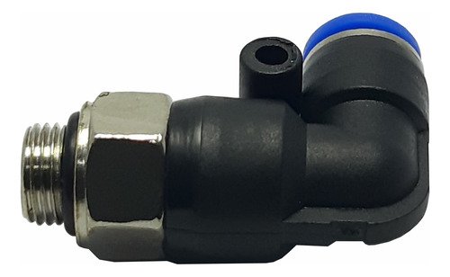100 Conexão Pneumática Cotovelo Macho Rosca 1/8 X Tubo 6mm - Imagem 4
