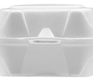 50 Hamburgueira Branca Isopor 154x150x71mm Bom Apetite Bh02