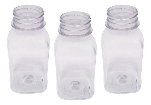 95 Frascos Plástico Cristal Pet 200ml Tampa Peneira Qua - Imagem 3