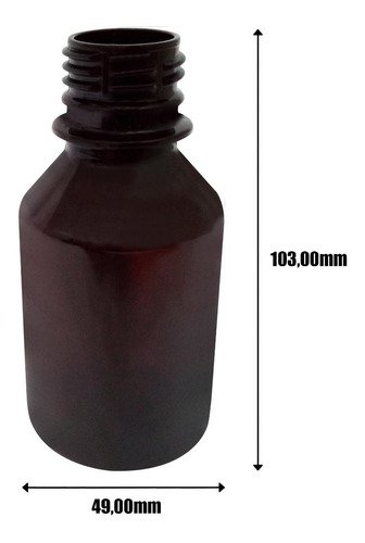 1104 Frasco Plástico Âmbar Pet 120ml Tampa S Batoque Far - Imagem 9