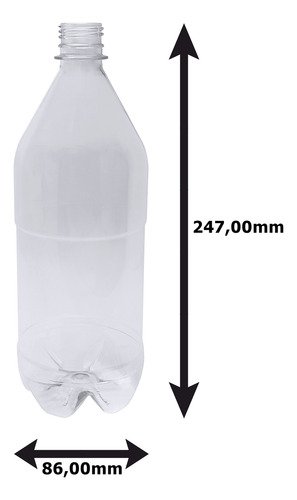 51 Frascos Plástico Cristal Pet 1l Tampa Difusor C/ F Agu - Imagem 4
