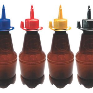 140 Frasco Plástico Âmbar Pet 300ml C/ Bico Aplicador Gr2