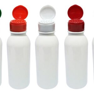 342 Frascos Plástico Branco Pet 300ml Tampa Peneira Det