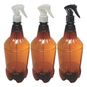 360 Frascos Plásticos Âmbar Pet 1l Com Válv Mini Gatilho Gr2