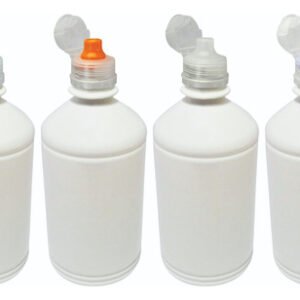 48 Frascos Branco Pet 500ml Tampa Sport Fliptop Far