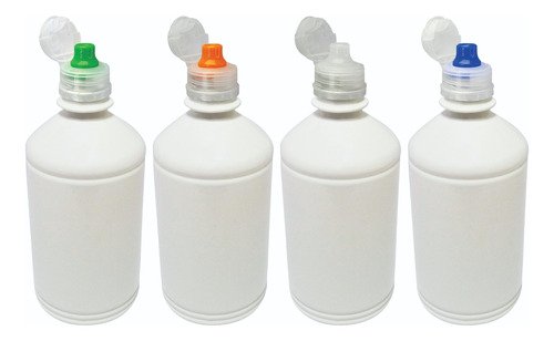 678 Frascos Branco Pet 500ml Tampa Sport Fliptop Far
