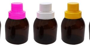 226 Frasco Plástico Âmbar Pet 300ml Tampa Dosadora 30ml Sab