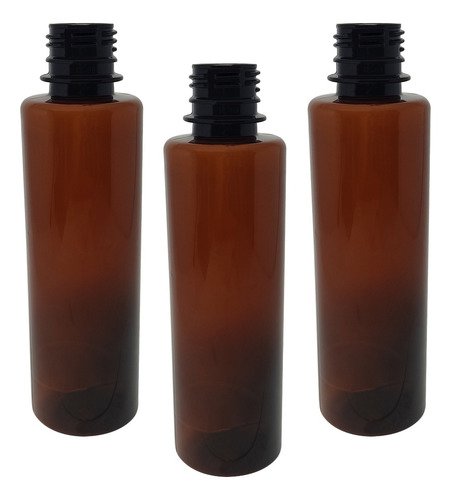27 Frascos Plástico Âmbar Pet 250ml C/ Tampa Pushpull Cos - Imagem 3