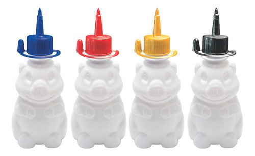 256 Frasco Plástico Branco Pet 300ml C/ Bico Aplicador Zoo - Imagem 3