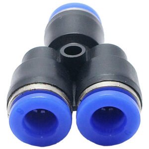 100 Conexão Pneumática Uniao Y 1 Entrada 2 Saidas Tubo 6mm