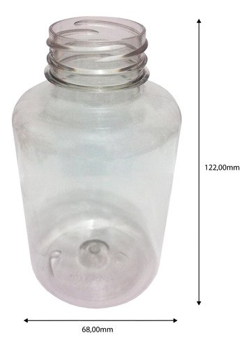 351 Frascos Plástico Cristal Pet 330ml Tampa Peneira Sup - Imagem 6
