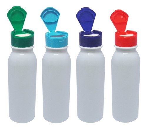 30 Frascos Plástico Branco Pet 250ml Tampa Fliptop Cap Det
