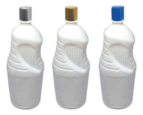 3 Frascos Plástico Branco Pet De 2l Com Tampa Disktop Ama - Imagem 4