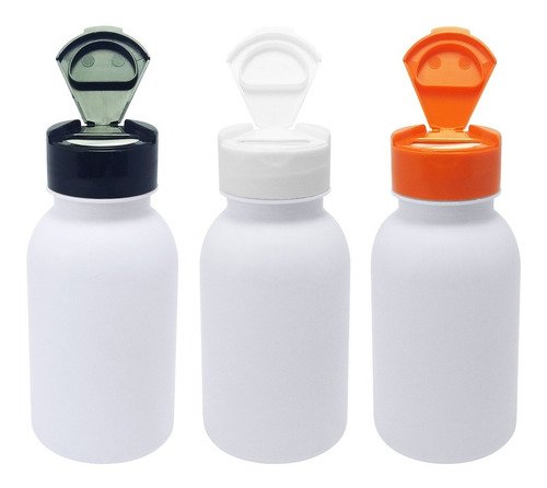 228 Frascos Plástico Branco Pet 200ml Tampa Fliptop Cap Det